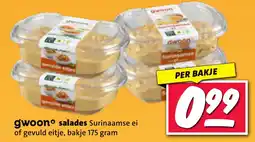 Nettorama Gwoon salades Surinaamse ei of gevuld eitje aanbieding