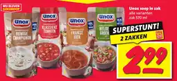 Nettorama Unox soep in zak aanbieding