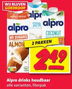 Nettorama Alpro drinks houdbaar aanbieding