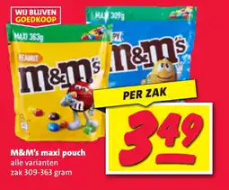 Nettorama M&M's maxi pouch aanbieding