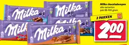 Nettorama Milka chocoladerepen aanbieding