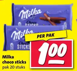 Nettorama Milka choco sticks aanbieding