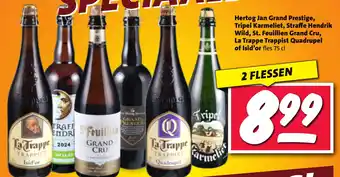 Nettorama Hertog Jan Grand Prestige, Tripel Karmeliet, Straffe Hendrik Wild, St. Feuillien Grand Cru aanbieding