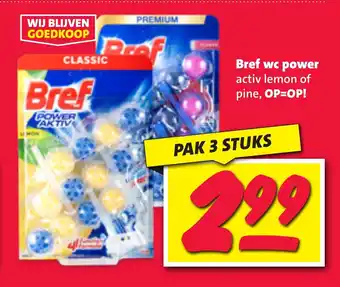 Nettorama Bref wc power activ lemon of pine aanbieding