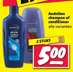 Nettorama Andrélon shampoo of conditioner aanbieding