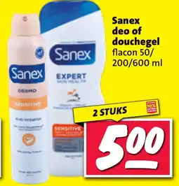 Nettorama Sanex deo of douchegel aanbieding