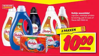 Nettorama Robijn wasmiddel capsules, vloeibaar of klein & krachtig aanbieding