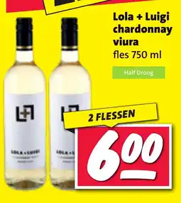 Nettorama Lola + Luigi chardonnay viura aanbieding