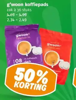 Poiesz G'woon koffiepads aanbieding
