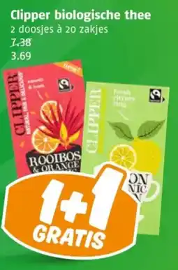 Poiesz Clipper biologische thee aanbieding