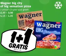 Poiesz Wagner big city of big sensation pizza's aanbieding
