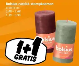 Poiesz Bolsius rustiek stompkaarsen aanbieding