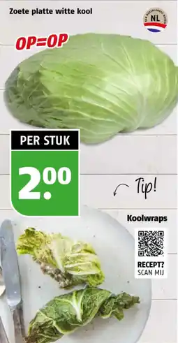 Poiesz Zoete platte witte kool aanbieding