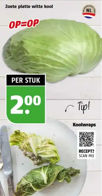 Poiesz Zoete platte witte kool aanbieding