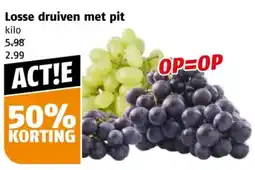Poiesz Losse druiven met pit aanbieding