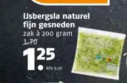Poiesz IJsbergsla naturel fijn gesneden aanbieding