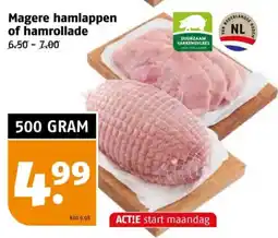 Poiesz Magere hamlappen of hamrollade aanbieding
