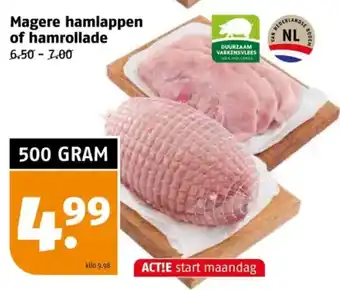 Poiesz Magere hamlappen of hamrollade aanbieding