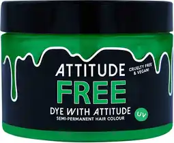 Bol.com Attitude Hair Dye - Free UV Semi permanente haarverf - Groen aanbieding