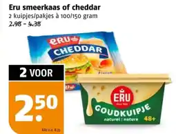 Poiesz Eru smeerkaas of cheddar aanbieding