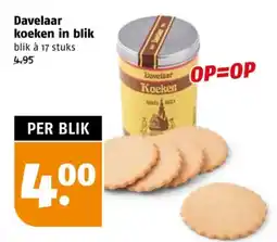 Poiesz Davelaar koeken in blik aanbieding