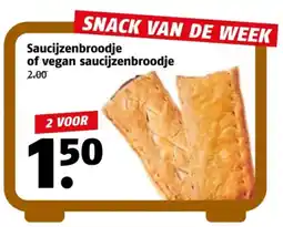 Poiesz Saucijzenbroodje of vegan saucijzenbroodje aanbieding