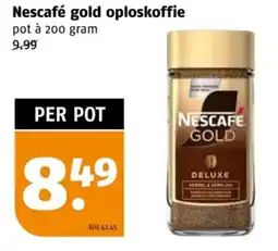 Poiesz Nescafé gold oploskoffie aanbieding