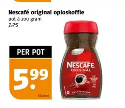 Poiesz Nescafé original oploskoffie aanbieding