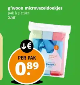 Poiesz G'woon microvezeldoekjes aanbieding