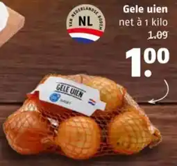 Poiesz Gele uien aanbieding