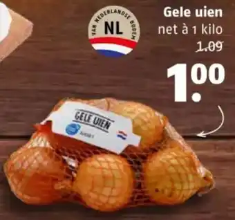Poiesz Gele uien aanbieding