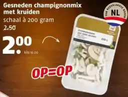 Poiesz Gesneden champignonmix met kruiden aanbieding