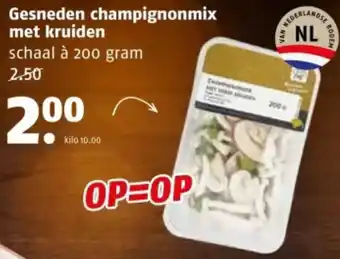 Poiesz Gesneden champignonmix met kruiden aanbieding
