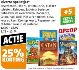 Poiesz Diverse spelletjes aanbieding