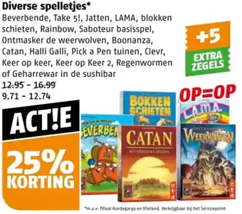 Poiesz Diverse spelletjes aanbieding