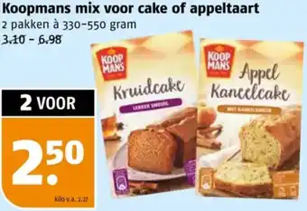 Poiesz Koopmans mix voor cake of appeltaart aanbieding