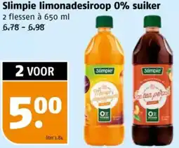 Poiesz Slimpie limonadesiroop 0% suiker aanbieding