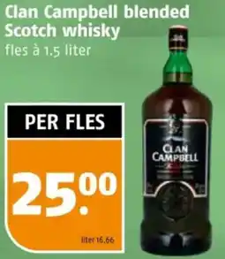 Poiesz Clan Campbell blended Scotch whisky aanbieding