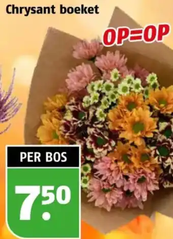 Poiesz Chrysant boeket aanbieding