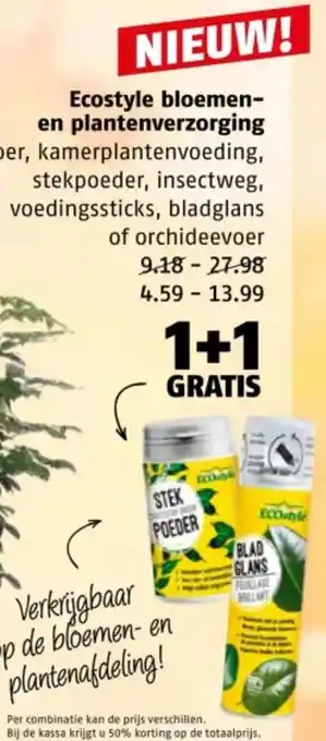 Poiesz Ecostyle bloemen en plantenverzorging aanbieding