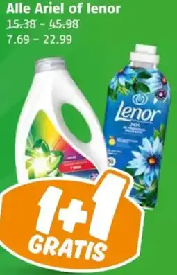 Poiesz Alle Ariel of lenor aanbieding
