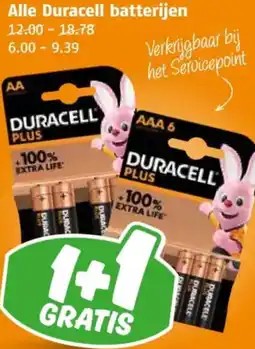 Poiesz Alle Duracell batterijen aanbieding