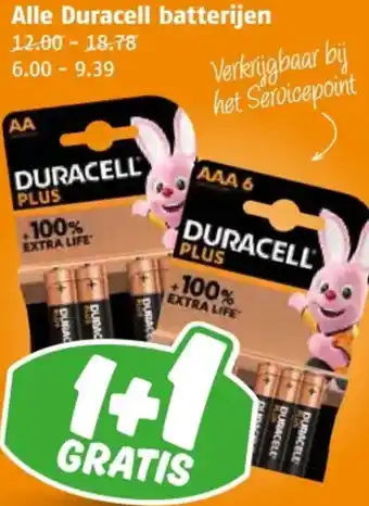 Poiesz Alle Duracell batterijen aanbieding