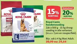 Maxi Zoo Royal Canin hondenvoeding aanbieding