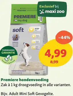 Maxi Zoo Premiere hondenvoeding aanbieding