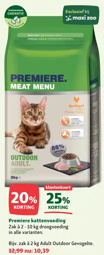 Maxi Zoo Premiere kattenvoeding aanbieding