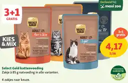 Maxi Zoo Select Gold kattenvoeding aanbieding
