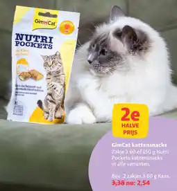 Maxi Zoo GimCat kattensnacks aanbieding