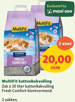 Maxi Zoo MultiFit kattenbakvulling aanbieding