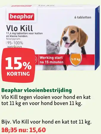 Maxi Zoo Beaphar vlooienbestrijding aanbieding